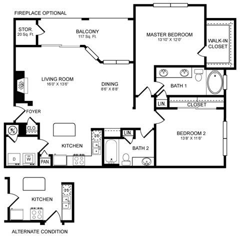 D7 Floor Plan at San Marin, Austin, TX