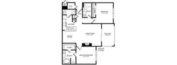 D2 Floor Plan at San Marin, Austin, Texas