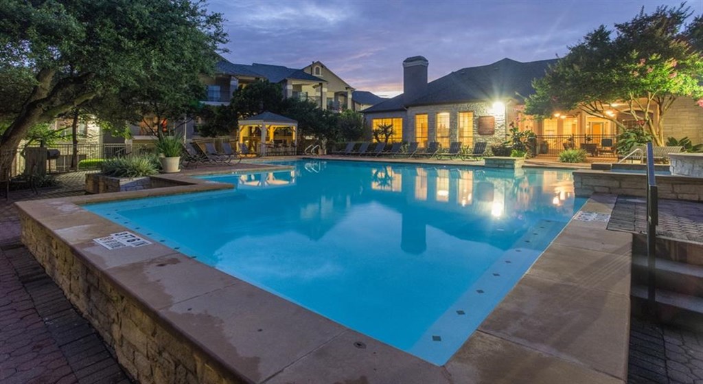 Swimming Pool with Lounge Seating at San Marin, Texas