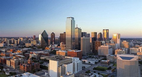 Aerial View Of The City Aerial View Of The City at Berkshire Auburn, Dallas TX 75248