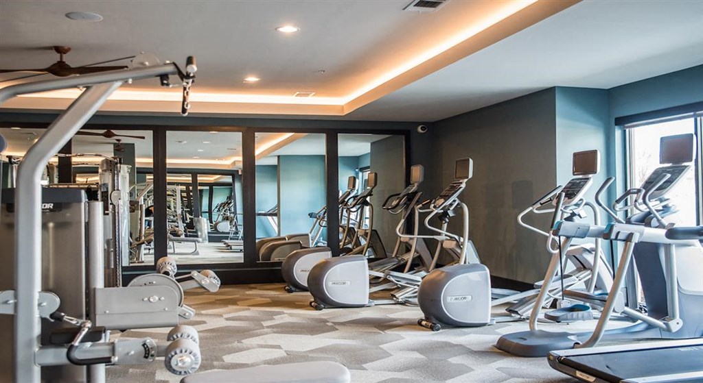 Fully Equipped Fitness Center Fully Equipped Fitness Center at Berkshire Amber, Dallas, TX, 75248