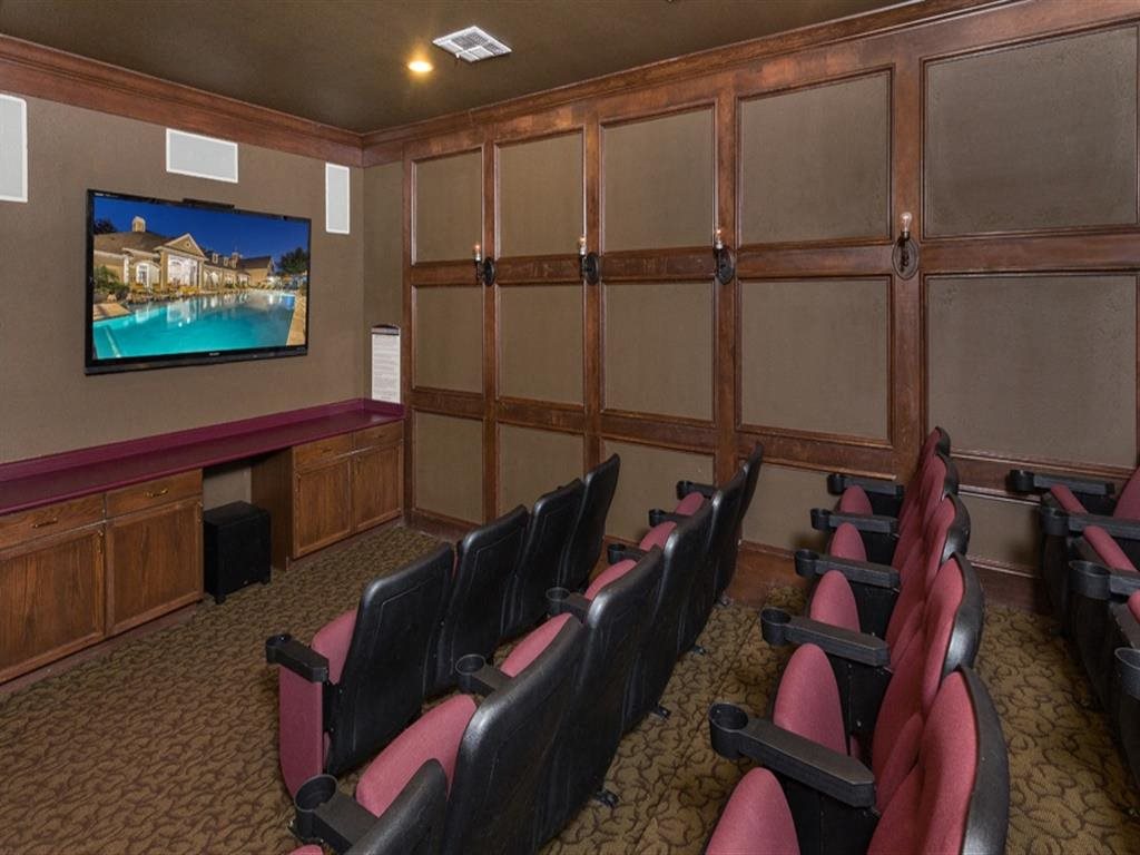 Amenities-Media Room Media Room at Estates at Bellaire, Texas, 77081