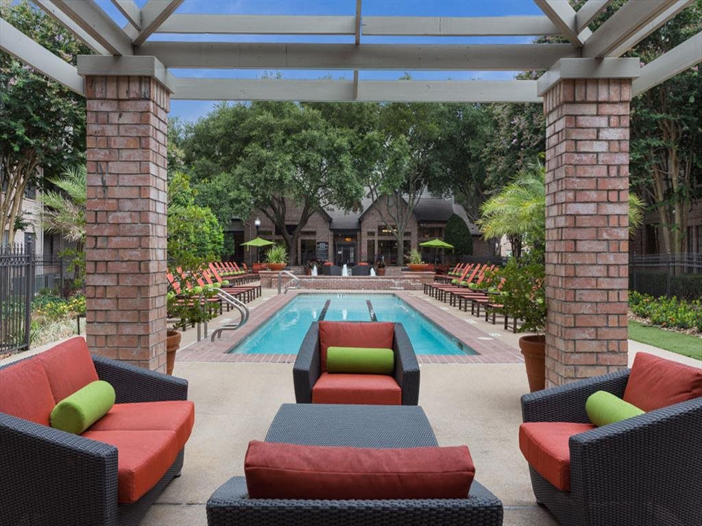 Amenities-Poolside Lounge Area Poolside Lounge Area at Greenbriar Park, Houston