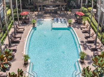 Aerial View Of Pool at The Plaza Museum District, Houston, 77004 - Photo Gallery 20