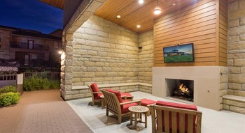 Outdoor Fireplace Lounge at The Pradera, Richardson - Photo Gallery 26