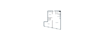 A floor plan of a house with labeled rooms.