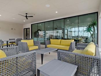 Living room view 1 at Reveal Skyline at La Cantera, Texas