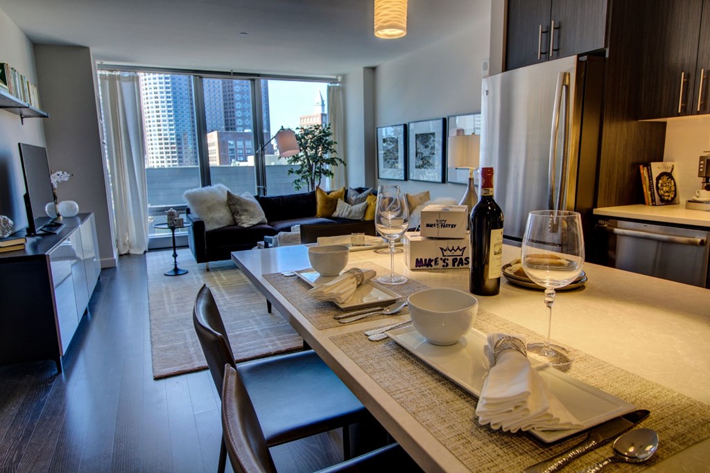 New Apartments Boston Seaport with Gourmet Kitchens and Luxe Living with Waterfront Views-The Benjamin Seaport Residences