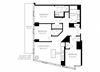 Three Bedroom Two Bathroom 3 A - 1 Floorplan Three Bedroom Two Bathroom 3 A - 1 Floorplan at The Benjamin Seaport Residences, Boston, MA, 02210