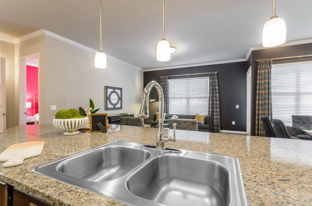 Kitchen sink at Park 3Eighty, Aubrey, Texas