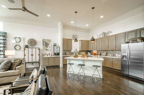 Living + Kitchen at Park 3Eighty, Texas, 76227