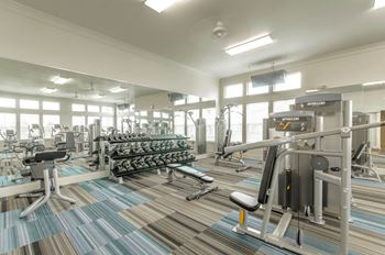 Fitness center at Park  3Eighty, Aubrey, Texas