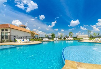Swimming pool area Swimming pool area at Park 3Eighty, Aubrey, TX, 76227 - Photo Gallery 3