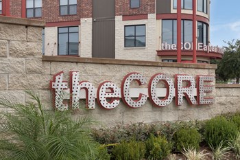 Exteriors-Welcoming Property Signage Welcoming Property Signage at The Core, Houston, TX, 77007 - Photo Gallery 2