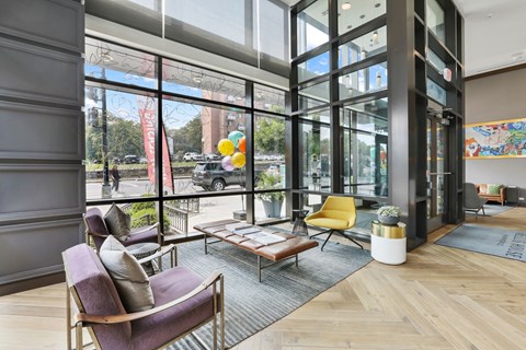 Trellis House apartments social gathering area