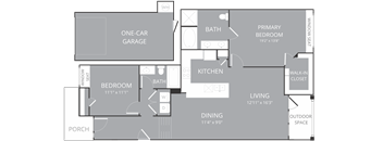 V380 B3 floor plan at Villages 3Eighty, Little Elm, Texas