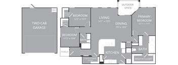 V380 C1 floor plan at Villages 3Eighty, Texas