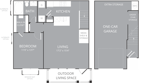 A2 floor plan at Villages 3Eighty, Little Elm, 75068