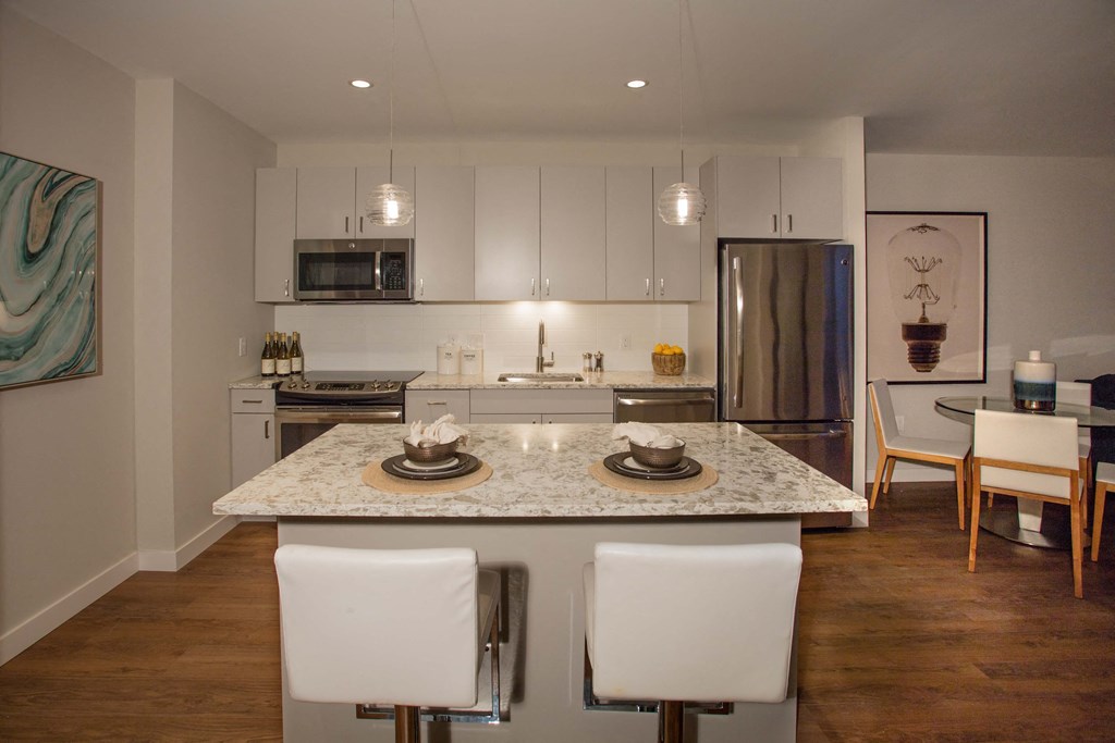 New Apartments Boston Seaport with Gourmet Kitchens, Prep Island, Stainless Appliances, and more-VIA Seaport Residences