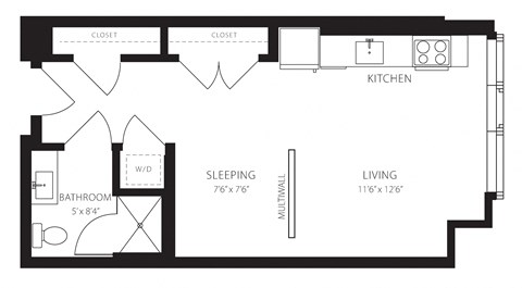 Junior One Bedroom with MultiWall