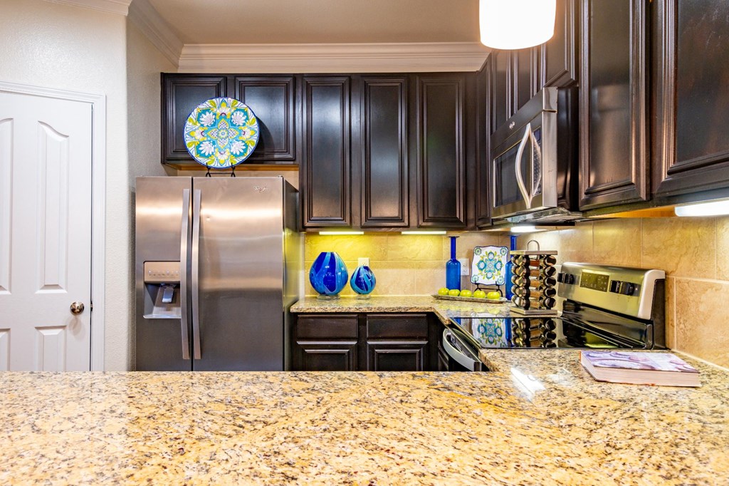 kitchen Breakfast Bar at Villages of Magnolia Apartments