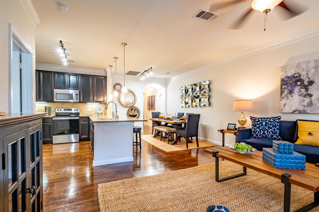 Living Room at Villages of Magnolia Apartments