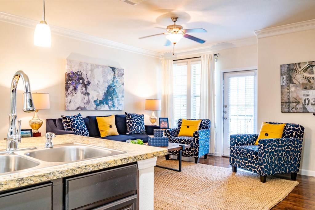 Living Room at Villages of Magnolia Apartments