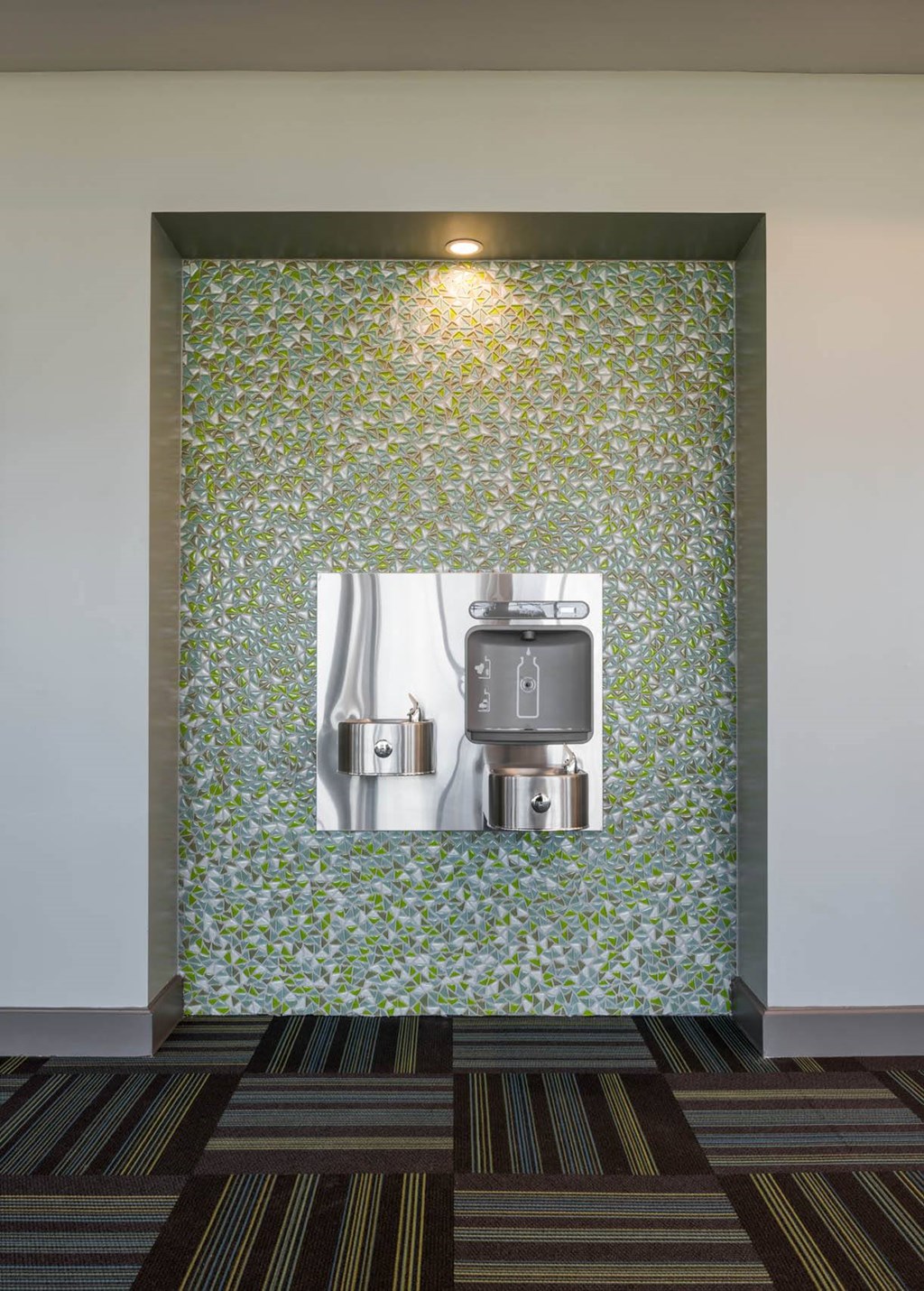 water hydration station at Tinsley on the Park apartments