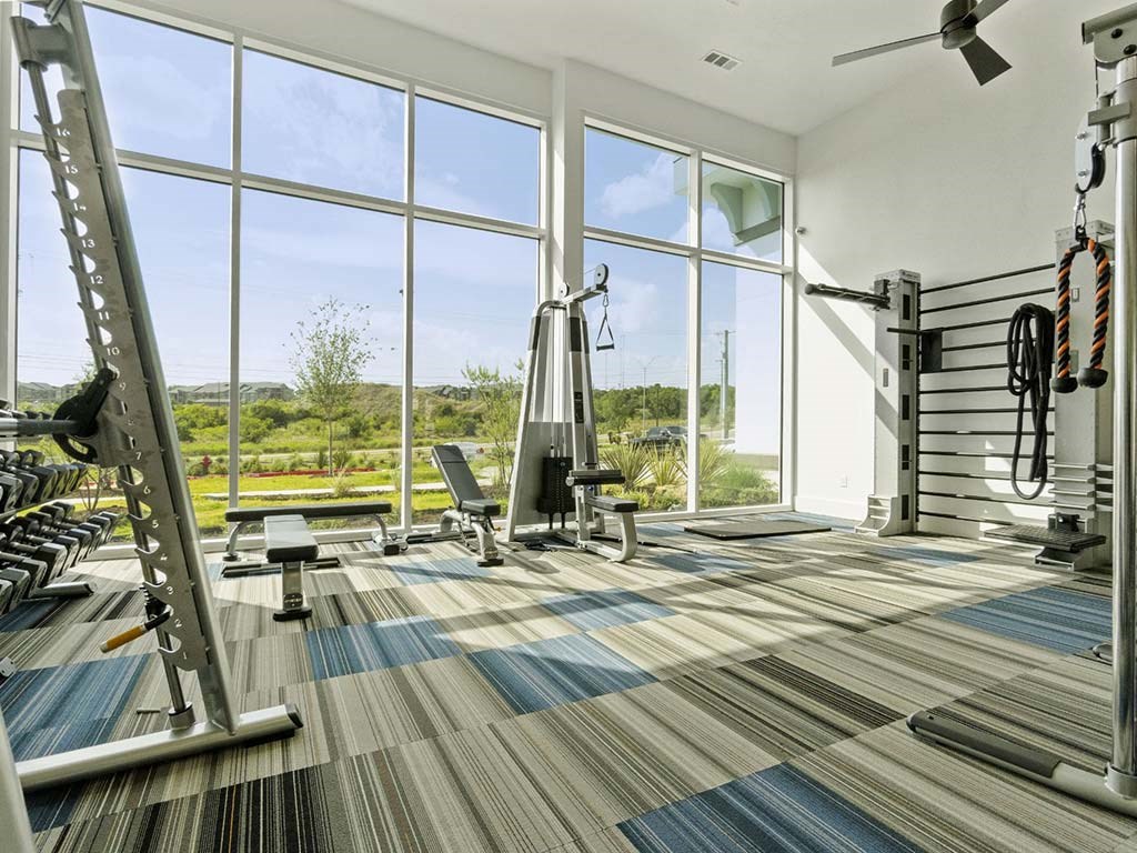 Fitness center at Reveal 54, Georgetown, TX