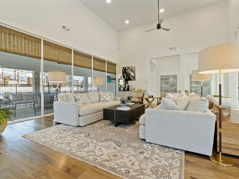 Sofas in living room at Reveal 54, Texas, 78626
