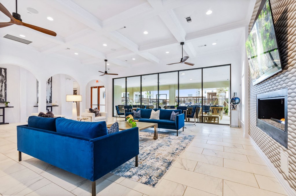 Living room  at Park at Bayside, Rowlett, TX