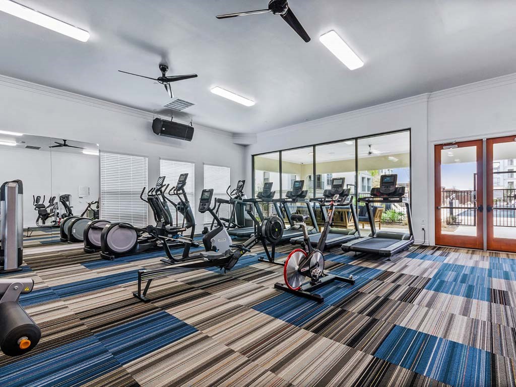 Fitness center at Park at Bayside, Rowlett