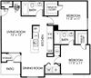 Aspen Floorplan Aspen Floorplan at Dakota Ridge Apartments, Colorado