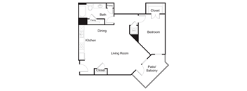 Floorplan A11BMR at Elan Redmond Apartments, Redmond, WA 98052