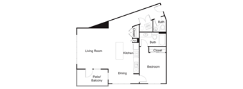Floorplan A12 at Elan Redmond Apartments, Redmond, WA