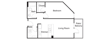 Floorplan A4 at Elan Redmond Apartments, Redmond, WA