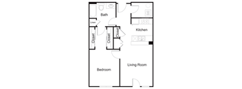 Floorplan A5 at Elan Redmond Apartments, Redmond, Washington