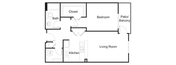 Floorplan A6 at Elan Redmond Apartments, Redmond