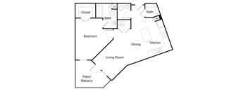 Floorplan A9 at Elan Redmond Apartments, Redmond