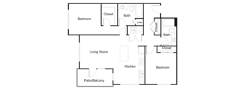 Floorplan D1 at Elan Redmond Apartments, Redmond, Washington