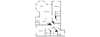 Floorplan D3 at Elan Redmond Apartments, Washington