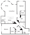 D3 Floorplan D3 at Elan Redmond Apartments, Washington