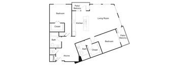 Floorplan D5 at Elan Redmond Apartments, Redmond, WA 98052