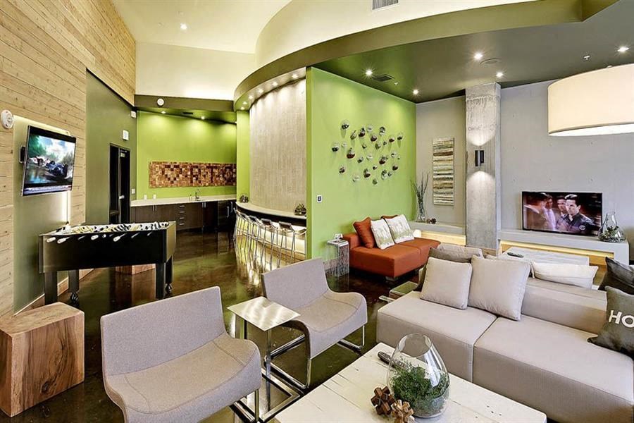 Modern Club House Interior at Elan Redmond, Redmond, WA 98052