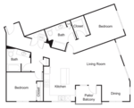 D4 Floorplan at Elan Redmond, Redmond, WA 98052
