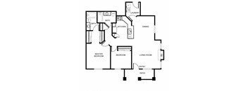 2 Bedroom Floor Plan at Echo Ridge, Snoqualmie