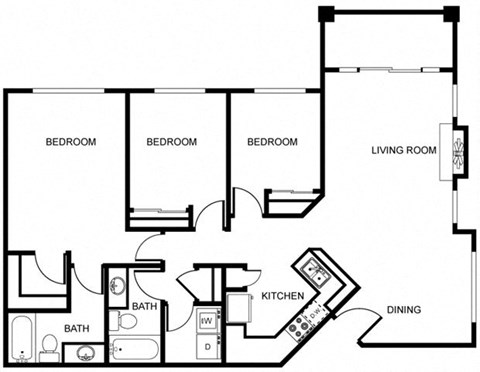 3 Bedroom Floor Plan at Echo Ridge, Snoqualmie, Washington