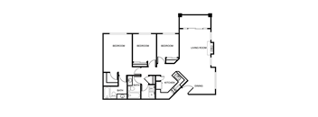3 Bed Floor Plan at Echo Ridge, Washington