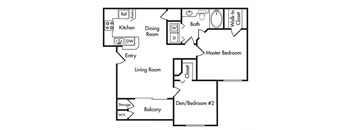 Floorplan A3 at Red Hawk Ranch, Louisville, KY 40241