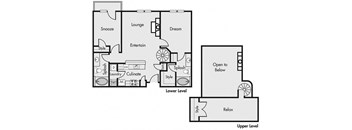 Floorplan Two Bedroom Loft at Roosevelt Square Apartments, Arizona, 85003